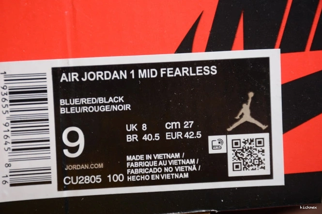 Cheap 1 CU2805-100 the Mid Jordan Air Great SE Fearless Blue 0803